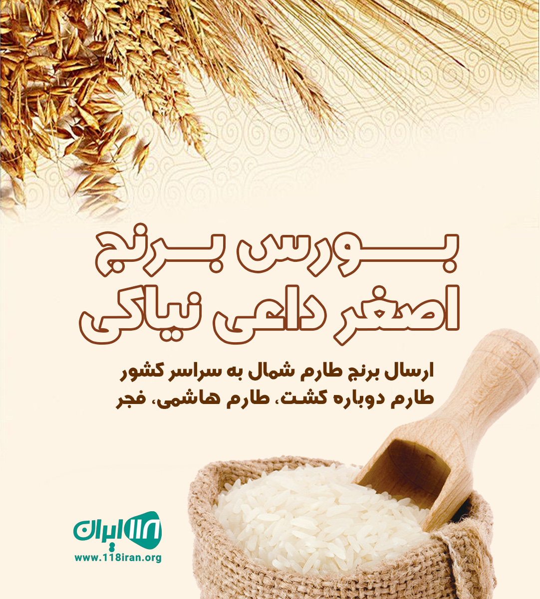 بورس برنج اصغر داعی نیاکی در آمل بورس برنج اصغر داعی نیاکی در آمل