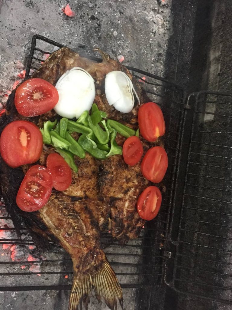 کباب ماهی ناوباخ در دور دریاچه زریوار مریوان کباب ماهی ناوباخ در دور دریاچه زریوار مریوان