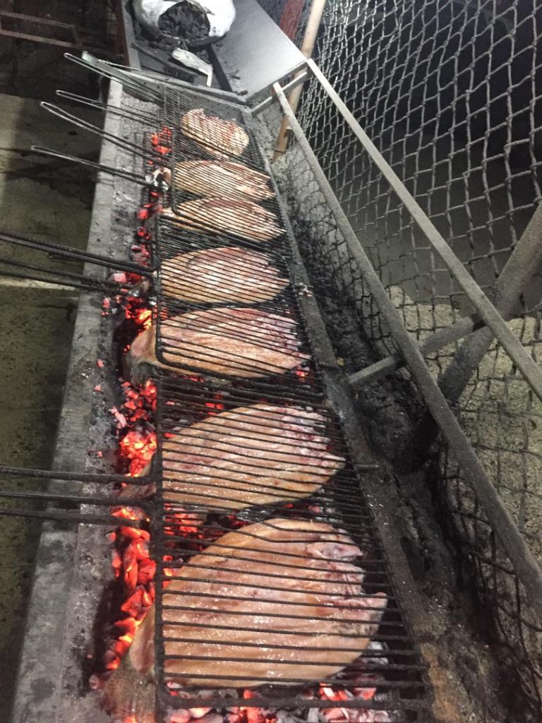 کباب ماهی ناوباخ در دور دریاچه زریوار مریوان کباب ماهی ناوباخ در دور دریاچه زریوار مریوان