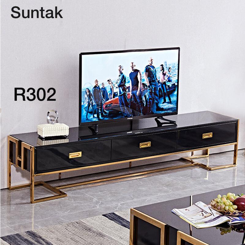 میز تلویزیون شیشه ای سان تک در تهران