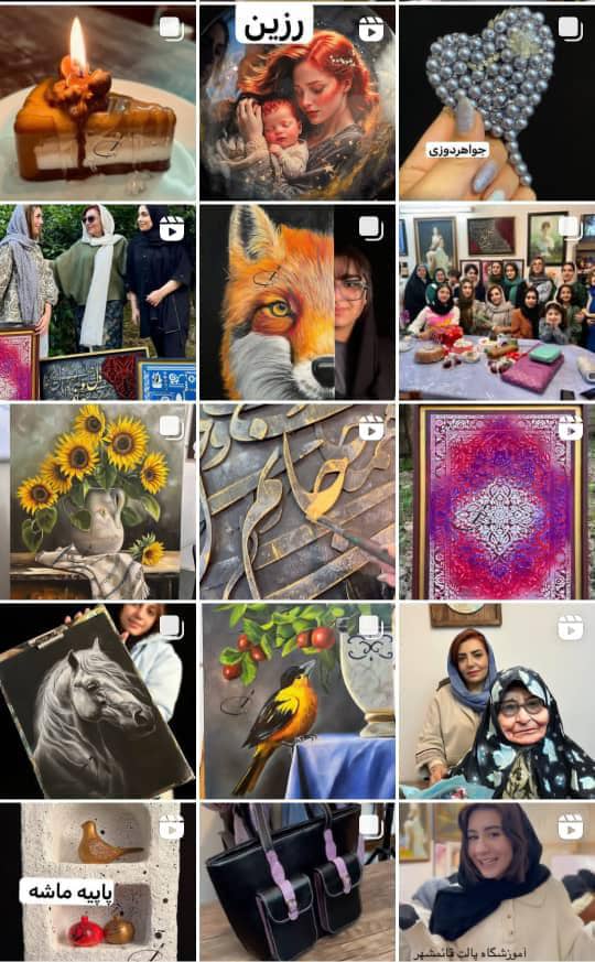 آموزشگاه نقاشی صنایع دستی و چرم پالت در قائمشهر