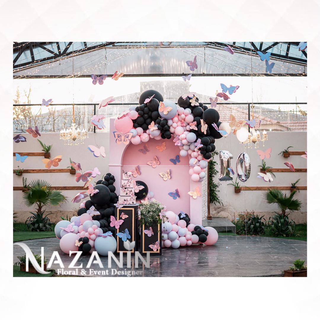 گل آرایی و دیزاین مراسم نازنین سلطانی در مشهد گل آرایی و دیزاین مراسم نازنین سلطانی در مشهد