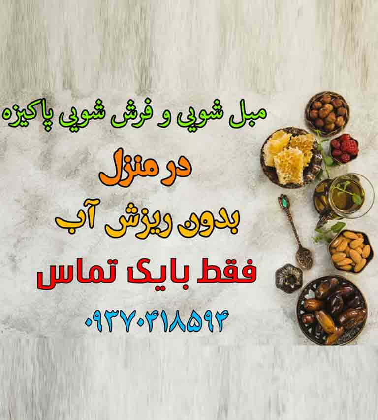 فرش شویی و مبل شویی پاکیزه در منزل میناب