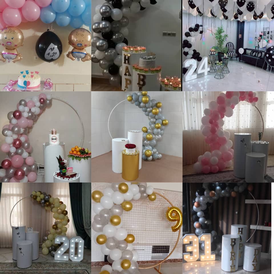 تشریفات و بادکنک آرایی فرشته صالح در اصفهان