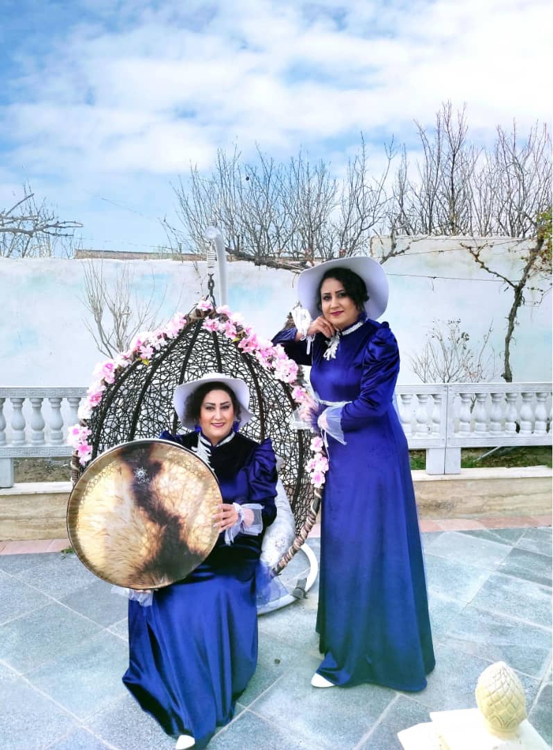 گروه موسیقی خواهران دف نواز ماه بانو در مشهد