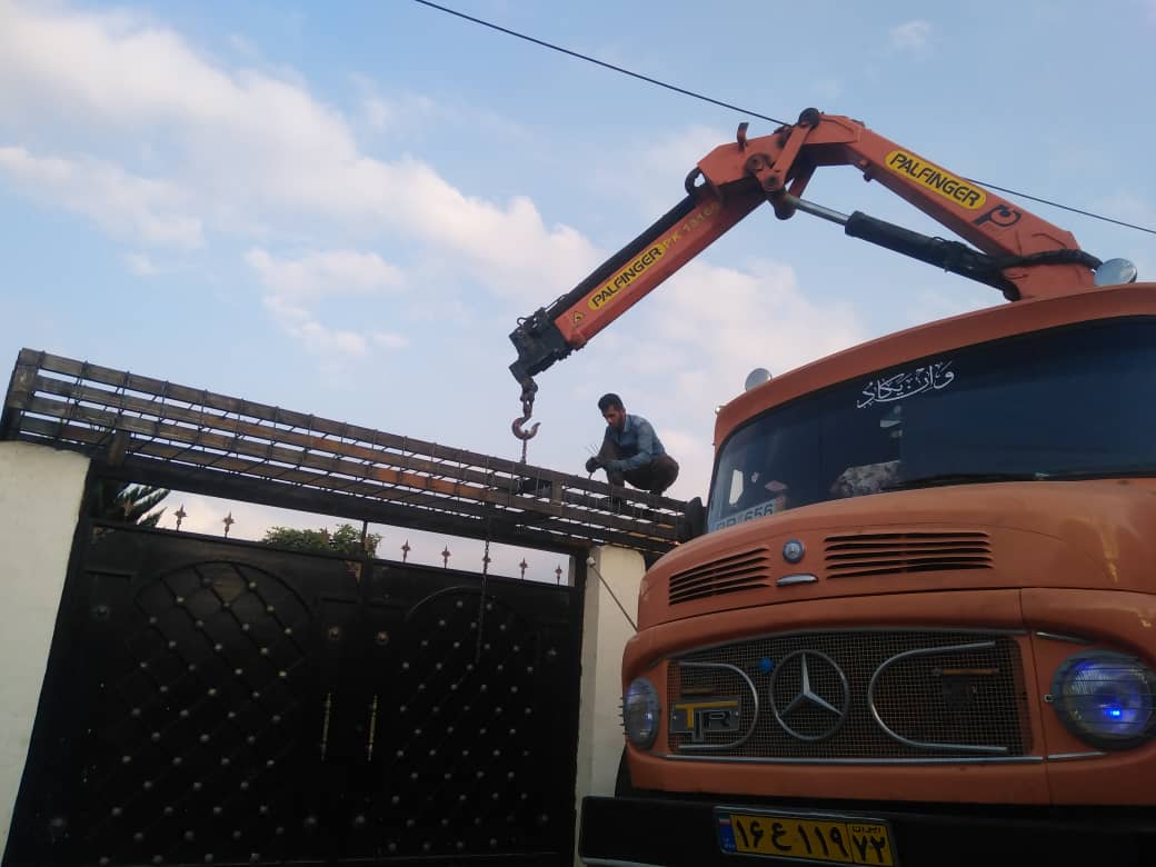 جرثقیل مسعود رضایی در آمل