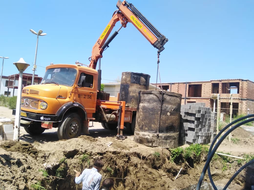 جرثقیل مسعود رضایی در آمل