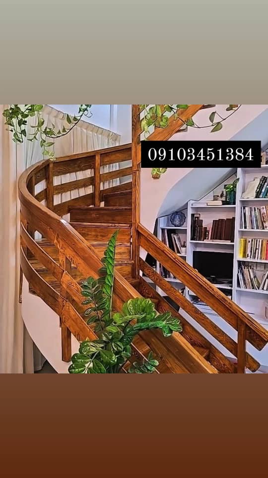 طراحی و اجرای پله گرد بتنی واحدی در کرج