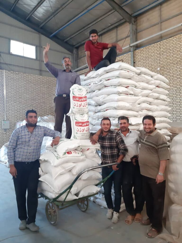 کارخانه برنج کوبی مدرن قزل اوزن در میانه کارخانه برنج کوبی مدرن قزل اوزن در میانه