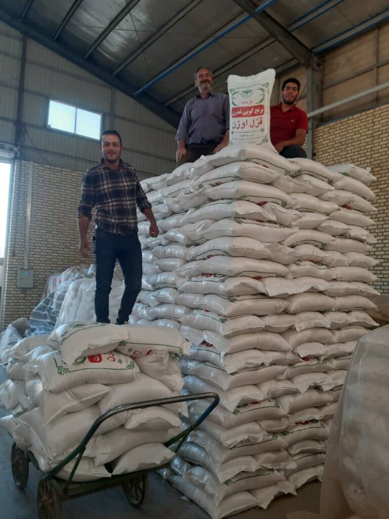 کارخانه برنج کوبی مدرن قزل اوزن در میانه کارخانه برنج کوبی مدرن قزل اوزن در میانه