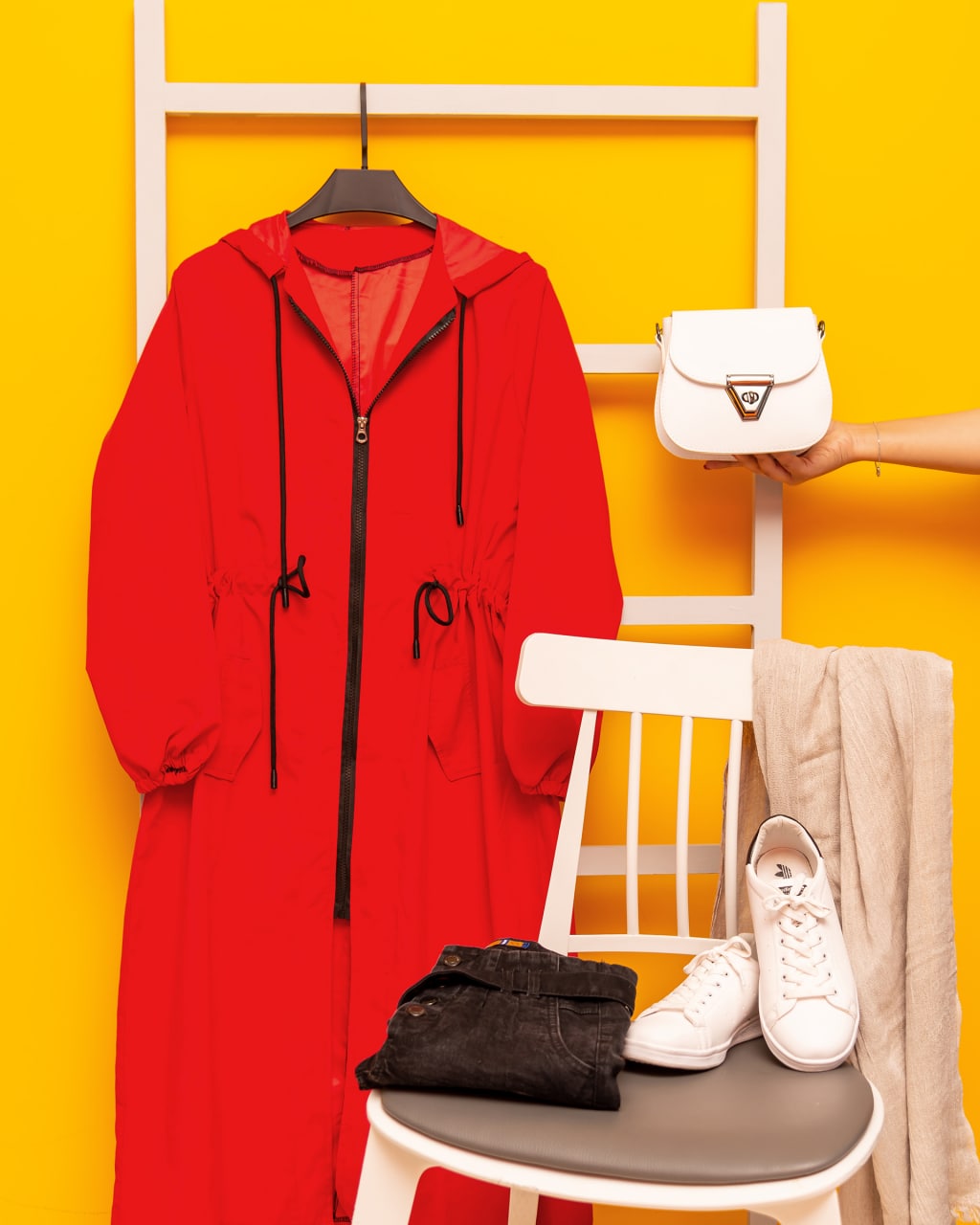 مانتو بارونی زیپ دار زنانه