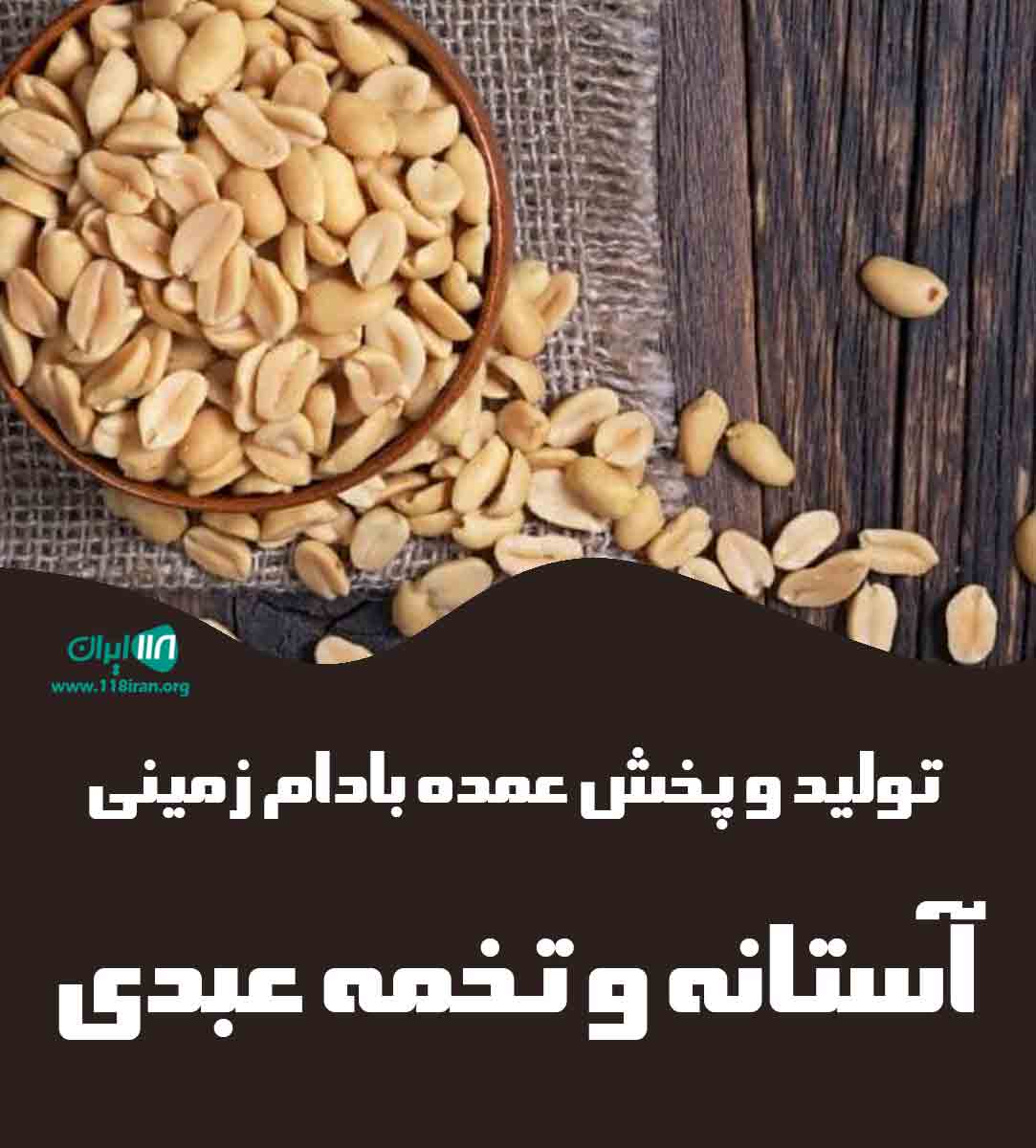 تولید و پخش عمده بادام زمینی آستانه و تخمه عبدی در کردستان