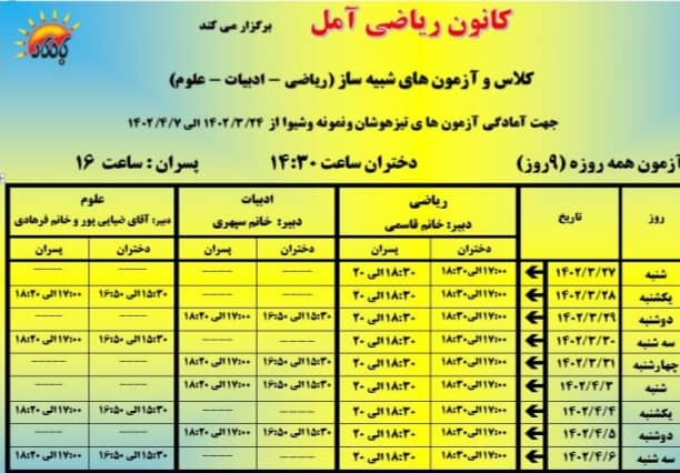 کانون ریاضی در مازندران کانون ریاضی در مازندران
